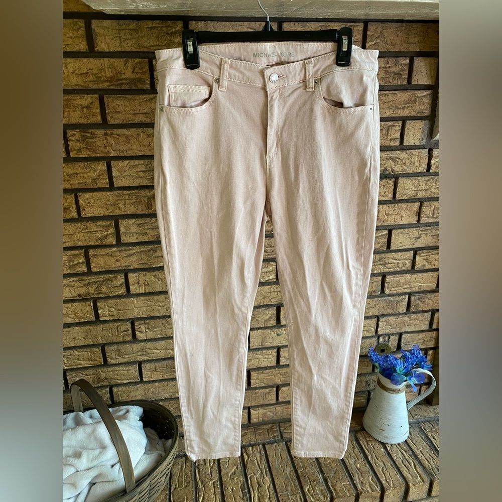 Michael kors pink skinny jeans‎
